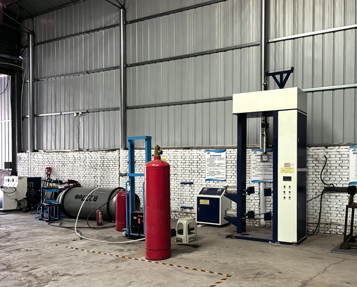 七氟丙烷气瓶检测区